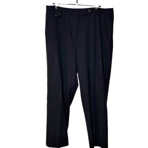 Lauren Ralph Lauren Wool Blend Dress Pants Women's 14 Classic Black Fully Lined